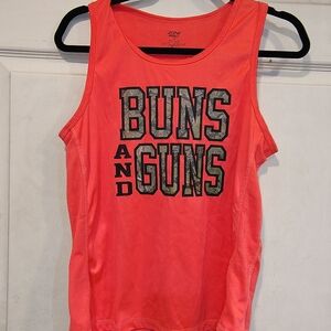 Zone Pro Women's Size M Orange Athletic Tank